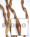 Cebu Island Football Bayong 10x30mm In Wood Beads Philippines Natural Handmade Products