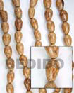 Cebu Island Palm Wood Tear Drop Wood Beads Philippines Natural Handmade Products