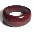 Natural Chunky Katrina Stained Clear Coated High Gloss Polished Uneven Natural Wood Bangle Front Ht= 35mm Back Ht=22mm 65mm Inner Diameter 10mm Thickness Wooden Bangles Wooden Accessory Shell Products Cebu Crafts Cebu Jewelry Products