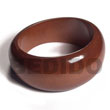 Natural Chunky Katrina Stained And  Clear Coated High Gloss Polished Uneven Natural Wood Bangle / Front Ht= 35mm  Back Ht=22mm / 65mm Inner Diameter / 10mm  Thickness Wooden Bangles Wooden Accessory Shell Products Cebu Crafts Cebu Jewelry Products