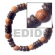 Cebu Island Pokalet Wood Beads Elastic Wooden Bracelets Philippines Natural Handmade Products