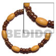 Cebu Island Elastic Wood And Coco Wooden Bracelets Philippines Natural Handmade Products