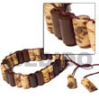Cebu Island Bamboo Natural Brown Weave Wooden Bracelets Philippines Natural Handmade Products