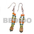 Coco and Shell Dangling Earrings