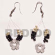 Coco and Shell Dangling Earrings