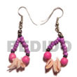 Coco and Shell Dangling Earrings
