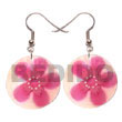 Maki-e art Coco and Shell Dangling Earrings japanese