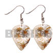 Maki-e art Coco and Shell Dangling Earrings japanese