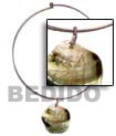 Choker Hoops Necklace with Shell Pendants