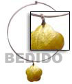 Choker Hoops Necklace with Shell Pendants