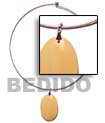 Choker Hoops Necklace with Shell Pendants