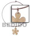 Choker Hoops Necklace with Shell Pendants