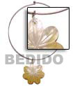 Choker Hoops Necklace with Shell Pendants