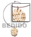 Choker Hoops Necklace with Shell Pendants