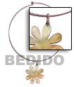 Choker Hoops Necklace with Shell Pendants