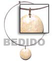 Choker Hoops Necklace with Shell Pendants