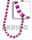 Two Tone color Coco and Shell Necklace