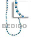 Two Tone color Coco and Shell Necklace