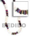 White Shell and Coco Combination Necklace