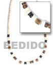 White Shell and Coco Combination Necklace