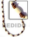 Natural Necklace Coco and Shell Beads