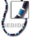 Two Tone color Coco and Shell Necklace
