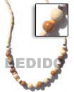 Natural Necklace Coco and Shell Beads