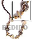 Natural Necklace Coco and Shell Beads