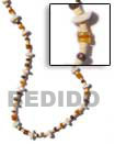 Natural Necklace Coco and Shell Beads