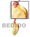 Black Leather Thong Cord Necklace with Shell Bone