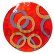 Maki-e art Embossed Hand Painted Pendants Jewelry japanese