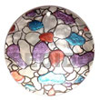 ROUND 40MM HAMMERSHELL W/ Hand Painted Pendant
