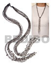 Coco and Shell Beads Scarf Necklace