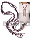Coco and Shell Beads Scarf Necklace