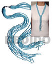 Coco and Shell Beads Scarf Necklace