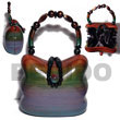 Cebu Island Collectible Handcarved Laminated Acacia Acacia Bags Philippines Natural Handmade Products