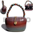 Cebu Island Collectible Handcarved Laminated Acacia Acacia Bags Philippines Natural Handmade Products