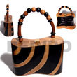 Cebu Island Collectible Handcarved Laminated Acacia Acacia Bags Philippines Natural Handmade Products