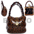 Cebu Island Collectible Handcarved Laminated Acacia Acacia Bags Philippines Natural Handmade Products