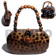 Cebu Island Collectible Handcarved Laminated Acacia Acacia Bags Philippines Natural Handmade Products