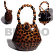 Cebu Island Collectible Handcarved Laminated Acacia Acacia Bags Philippines Natural Handmade Products