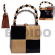 Cebu Island Collectible Handcarved Laminated Acacia Acacia Bags Philippines Natural Handmade Products