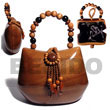 Cebu Island Collectible Handcarved Laminated Acacia Acacia Bags Philippines Natural Handmade Products