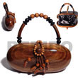 Cebu Island Collectible Handcarved Laminated Acacia Acacia Bags Philippines Natural Handmade Products