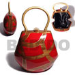 Cebu Island Collectible Handcarved Laminated Acacia Acacia Bags Philippines Natural Handmade Products