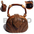 Cebu Island Collectible Handcarved Laminated Acacia Acacia Bags Philippines Natural Handmade Products