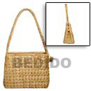 Cebu Island Pandan Double Zipper Medium Bags Philippines Natural Handmade Products