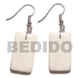 Dangling 40mmx20mm Rectangular Carabao Bone