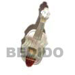 Cebu Island Troca Guitar Brooch Brooch Brooch Philippines Natural Handmade Products