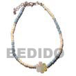 Cebu Island Pastel Blue Bleach 2-3 Cebu Anklets Philippines Natural Handmade Products